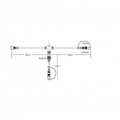 Ramificatie T 1M Negru
