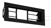 Recessed frame black for emergency luminaires design K9