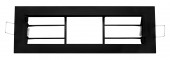 Recessed frame black for emergency luminaires design K9