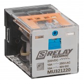 Releu brosabil, 11 pini, 3 CC, 220V c.c., 10A
