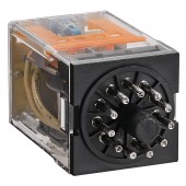 Releu brosabil, 11 pini, 3 CC, 220V c.c., 10A