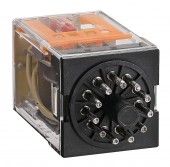 Releu brosabil, 11 pini, 3 CC, 230V c.a., 10A
