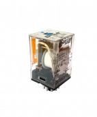 Releu brosabil, 11 pini, 3 CC, 60V c.c., 10A cu LED