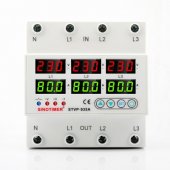 Releu digital de protectie tensiune 220V  1-80A Recuperare automata