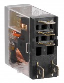 Releu industrial ingust, 1CC, 12V c.c. 10A, LED+dioda prot.