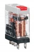 Releu industrial ingust, 1CC, 24V c.a., 10A, LED