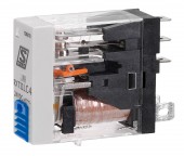 Releu industrial ingust, 1CC, 24Vc.c., 10A, LED+dioda prot
