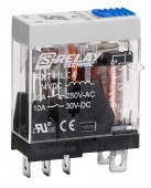 Releu industrial ingust, 1CC, 24Vc.c., 10A, LED+dioda prot