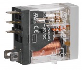 Releu industrial ingust, 1CC, 24Vc.c., 10A, LED+dioda prot