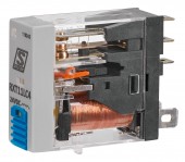 Releu industrial ingust, 1CC, 24Vc.c., 10A, LED+dioda prot
