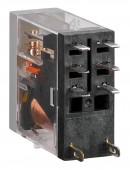 Releu industrial ingust, 2CC, 12V c.c., 5A, LED+dioda prot.