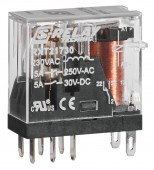 Releu industrial ingust, 2CC, 230Vc.a., 5A f glisier blocare