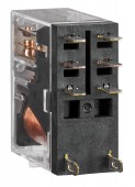 Releu industrial ingust, 2CC, 24Vc.c., 5A, f glisier blocare