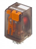 Releu MT 10A, 24VDC, 11poli, 3contact aurit comutator