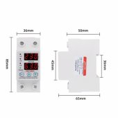 RELEU SIGURANTA DIGITALA DE PROTECTIE TENSIUNE 63A, ECRAN LED, RECUPERARE AUTOMATA, SVP-63A