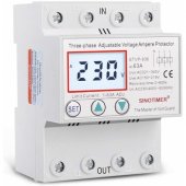 RELEU TRIFAZIC DIGITAL DE PROTECTIE TENSIUNE 380V, 1-63A, STVP-936-63A, RECUPERARE AUTOMATA