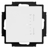 Room thermostat w. binary/analog inputs & manual temp.