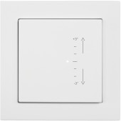 Room thermostat w. binary/analog inputs & manual temp.