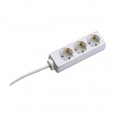 SELLY 3xSchuko PC FI 10m, H05VV-F 3G1.5 alb