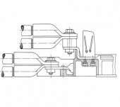 Separator vert. pt. fuz. NH, mar.2 pt. sistem bare de 185mm