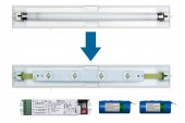 Set Banda LED ERT 4x1W + LPK 1h-8h + 2x 3,2V/3,3Ah LiFePO4