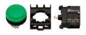 Set complet lampa semnalizare scund verde 24V