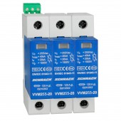 Set descarcator VARTEC C, pt. TN-C, 255V/20kA+cont. aux. 3+0
