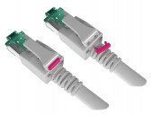 Set placuta marcare magenta Patchcord cu LED (100 buc)