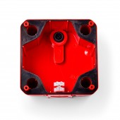 Sirena electronica, 8 tonuri, 24V c.a./c.c., carcasa rosie