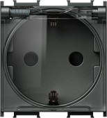 Socket anth, higher protection cover, transparent lid 16A