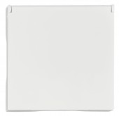 Socket cover with lid, VISIO S 55, white