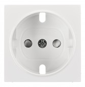 Socket cover with safety shutter, VISIO S 50, white
