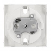 Socket cover with safety shutter, VISIO S 50, white