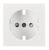 Socket cover with safety shutter, VISIO S 55, white