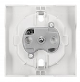 Socket cover with safety shutter, VISIO S 55, white
