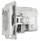 Socket outlet insert with USB type A+C, 3 A, silver