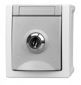 Socket outlet, lockable 03 (same closures), VISIO IP54