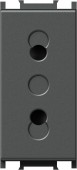 Socket without ground 1M, anthracite