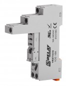 Soclu cu suruburi, borne dispuse logic, relee RXT 1 pol