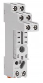 Soclu cu suruburi, borne dispuse logic, relee RXT 2 poli