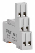 Soclu cu suruburi, borne dispuse logic, relee RXT 2 poli