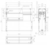 Soclu de plastic, pt. mar.2, RAL7035, 1115x850x310mm
