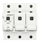 Soclu pentru portfuzibile D02, seria ARROW S, 3-poli, 50A