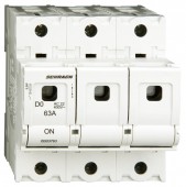 Soclu pentru portfuzibile D02, seria ARROW S, 3-poli, 63A