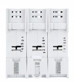 Soclu pentru portfuzibile D02, seria ARROW S, 3-poli, 63A