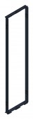 SORAX Air Separation Frame, W=600 x H=2.200mm, RAL9005