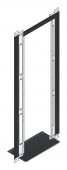 SORAX Air Separation Frame, W=800xH=2.000mm, RAL7035, 2x3 U