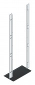 SORAX Air Separation Frame, W=800xH=2.000mm, RAL7035, 2x3 U