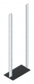 SORAX Air Separation with Brackets, W=800xH=2.000mm, RAL7035