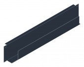 SORAX Cable Duct 600mm, 2U, RAL9005